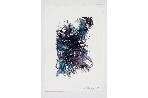 Calligraphy 10, aquarelle sur papier Arches, 7x11p.